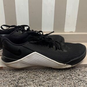 Nike METCON  Black and White Athletic Shoes